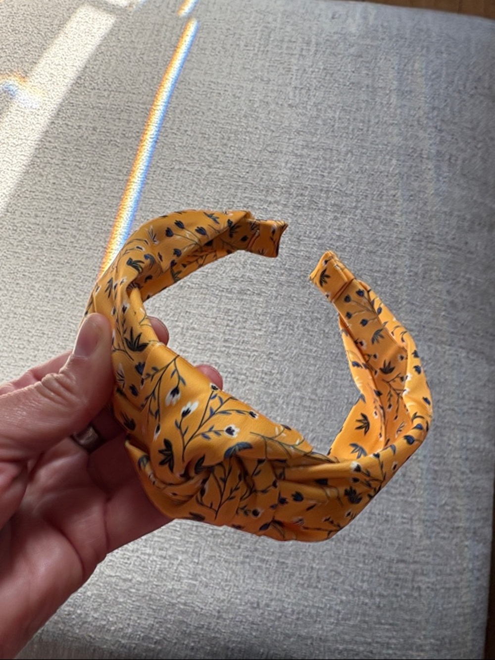 Yellow Floral Twist Headband - Women Accessories